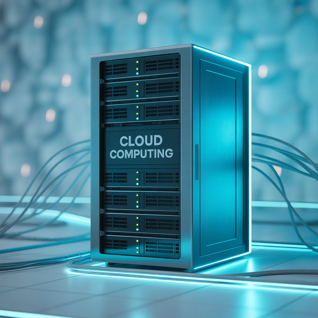 Cloud computing "Cloud computing technology with connected digital devices in a virtual network" "Illustration of cloud data storage and processing infrastructure" "Laptop accessing cloud computing services for business applications" "Secure cloud computing network with multiple connected servers" "Cloud computing icon representing scalable IT solutions"