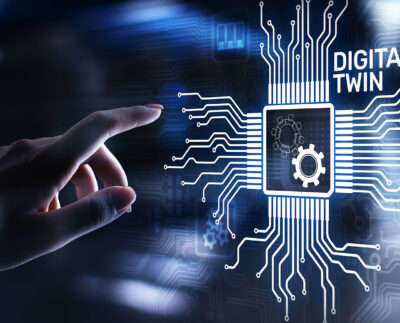 Digital Twin Digital twin technology used in smart manufacturing Real-time data synchronization in a digital twin model Industrial IoT with digital twin simulation Digital twin dashboard monitoring factory performance Virtual replica of physical systems using digital twins Predictive maintenance via digital twin interface 3D visualization of a digital twin in engineering Digital twin application in urban planning and smart cities