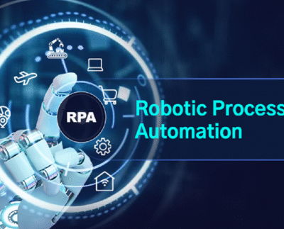 Robotic Process Automation "Software robot automating business tasks on a computer screen" "Digital worker performing repetitive tasks using RPA software" "Robotic Process Automation tool streamlining workflow in office environment" "Illustration of RPA bot interacting with enterprise software" "Business process automation using robotic technology" "Automated data entry process with robotic software bot" "Employee monitoring RPA dashboard on computer" "RPA software improving efficiency in financial operations"