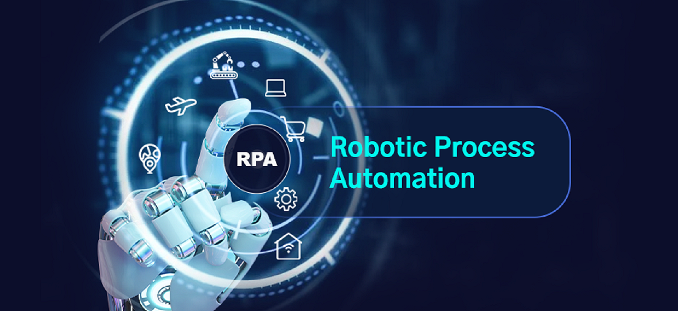 Robotic Process Automation "Software robot automating business tasks on a computer screen" "Digital worker performing repetitive tasks using RPA software" "Robotic Process Automation tool streamlining workflow in office environment" "Illustration of RPA bot interacting with enterprise software" "Business process automation using robotic technology" "Automated data entry process with robotic software bot" "Employee monitoring RPA dashboard on computer" "RPA software improving efficiency in financial operations"