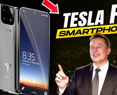 Tesla Pi Phone sleek design front and back view Tesla Pi Phone concept with futuristic features Tesla Pi Phone solar charging technology preview Tesla Pi Phone with SpaceX-inspired design elements Tesla Pi Phone display showing advanced UI and apps