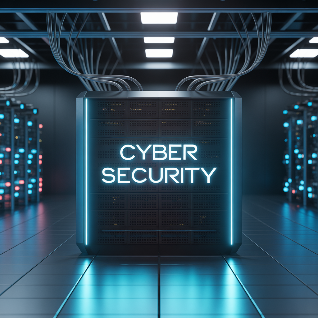 "Cybersecurity concept showing a digital lock on a glowing blue network background" "Hacker attempting to breach secure computer systems with binary code overlay" "Cybersecurity expert monitoring multiple security dashboards in a dark control room" "Shield icon representing data protection and online privacy" "Cloud computing security concept with padlock and digital network connections"