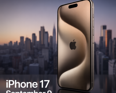 iPhone 17 concept image showcasing sleek design before official launch date Apple keynote stage expected for iPhone 17 launch event in September 2025 Close-up of futuristic iPhone 17 display rumored before release iPhone 17 mockup highlighting rumored camera upgrades before launch Countdown graphic representing expected iPhone 17 launch timeline Apple Store prepared for iPhone 17 global release day Concept design showing iPhone 17 in multiple rumored colors Illustration of Apple’s September event date for iPhone 17 unveiling Hands holding iPhone 17 concept ahead of launch date confirmation Futuristic mockup of iPhone 17 emphasizing rumored slim design