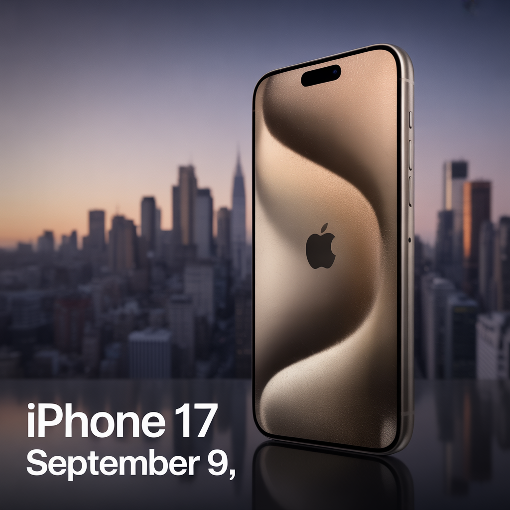 iPhone 17 concept image showcasing sleek design before official launch date Apple keynote stage expected for iPhone 17 launch event in September 2025 Close-up of futuristic iPhone 17 display rumored before release iPhone 17 mockup highlighting rumored camera upgrades before launch Countdown graphic representing expected iPhone 17 launch timeline Apple Store prepared for iPhone 17 global release day Concept design showing iPhone 17 in multiple rumored colors Illustration of Apple’s September event date for iPhone 17 unveiling Hands holding iPhone 17 concept ahead of launch date confirmation Futuristic mockup of iPhone 17 emphasizing rumored slim design