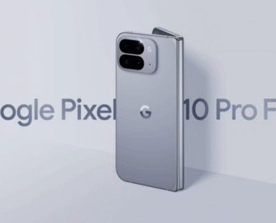 Pixel 10 Pro Fold showing the innovative foldable design that’s now facing a battery glitch issue." Battery glitch on Pixel 10 Pro Fold showing incorrect battery percentage despite full charge. Pixel 10 Pro Fold in action, revealing the complexities of foldable devices and potential battery issues.