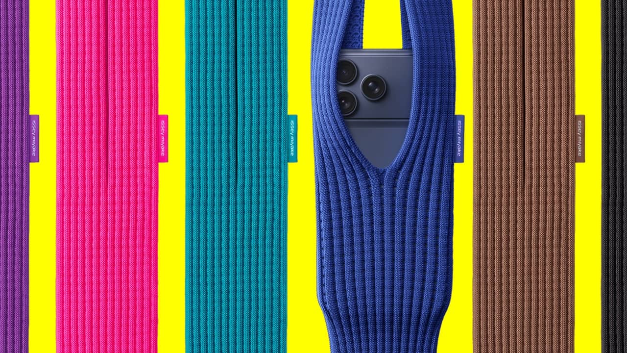 "The iPhone Pocket accessory displayed on a clean white background." "Close-up view of Apple’s iPhone Pocket showing its minimalist design." "Person placing an iPhone into the Apple iPhone Pocket sleeve." "Comparison of the iPhone Pocket with Apple’s previous tech accessories." "Customer reacting to the controversial release of the iPhone Pocket." "iPhone Pocket showcased as part of Apple’s lifestyle product lineup." "Minimalist smartphone pouch marketed as the iPhone Pocket by Apple."