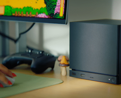 Valve unveils a new gaming console to rival Xbox and PlayStation. Close-up of Valve’s latest console designed for high-end gaming. Valve console showcasing seamless Steam integration for gamers. Next-generation gaming controller from Valve with adaptive features. Gamers playing on Valve’s new console with 4K graphics support. Valve’s console interface displaying Steam library and cloud saves. Concept image of Valve’s hybrid console blending PC and console features.