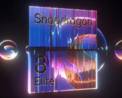Qualcomm Snapdragon 8 Elite Gen 6 chipset illustration showcasing AI and 2nm design. Performance comparison chart showing Snapdragon 8 Elite Gen 6 vs previous Snapdragon generations.